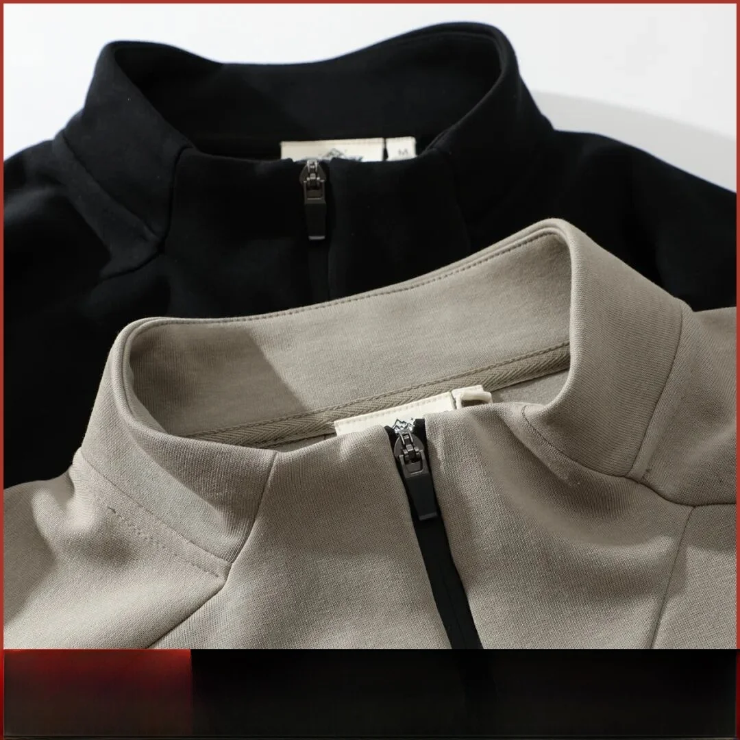 

Outdoor Men's Loose Fit Jaet Zipper Closure Soft ell Windproof Casual Sle Spring Autumn Cotton Polyester Blend