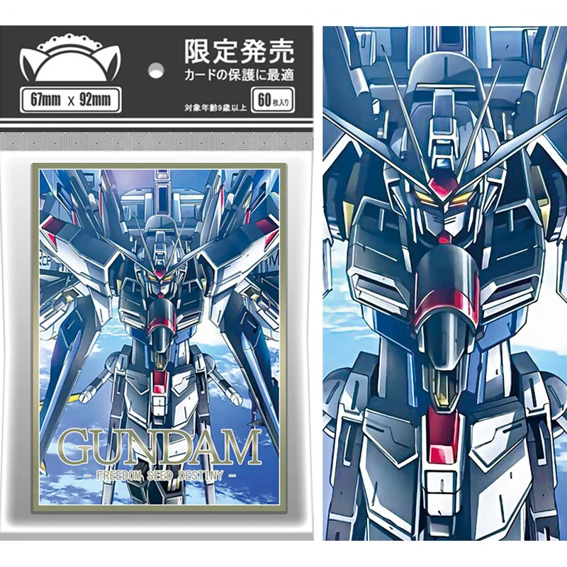 

60 шт./компл. мобильный костюм Gundam SEED Freedom флэш-карта рукав PTCG аниме игровая коллекционная карта защитный чехол подарочная игрушка 67*92 мм
