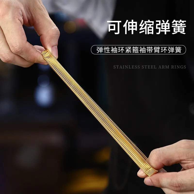 Aixiangru شريط مرن للنادل المعادن الربيع الذراع كم حامل الفرنسية شارة زخارف للحانات كوكتيل اكسسوارات 1 قطعة