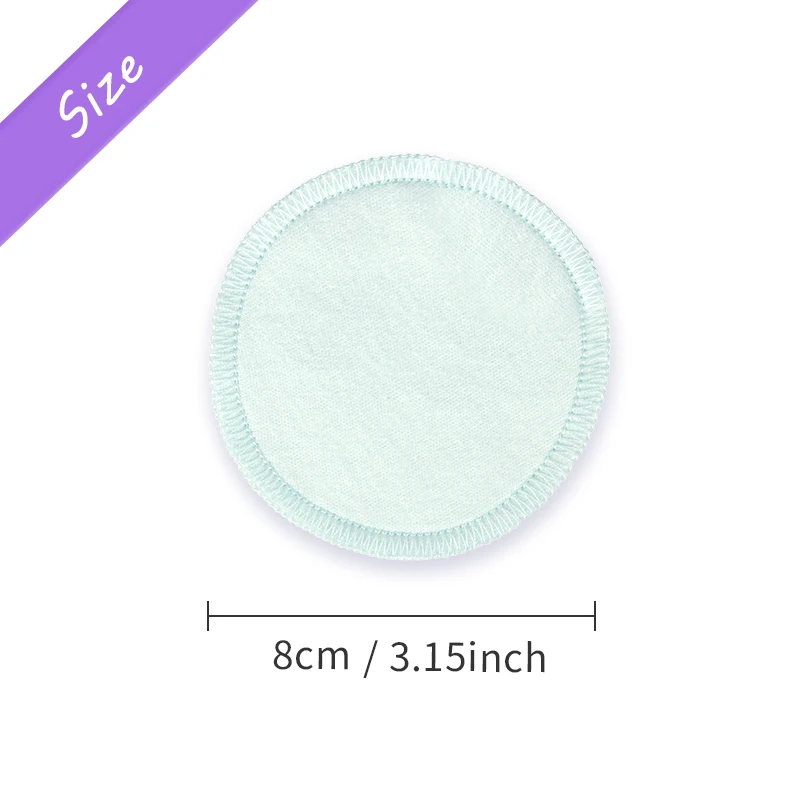 8Pcs Reusable Cotton Pads Makeup Remover Pads Washable Round Make Up Pads Cloth Nursing Pads Skin Care Tool Skin Cleaning