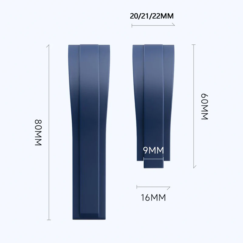 ยางคุณภาพสูงสําหรับนาฬิกา Rolex Daytona Tudor สีดํา bay Omega Longines Watchband 20 มม.21 มม.22 มม.สร้อยข้อมือพับหัวเข็มขัด