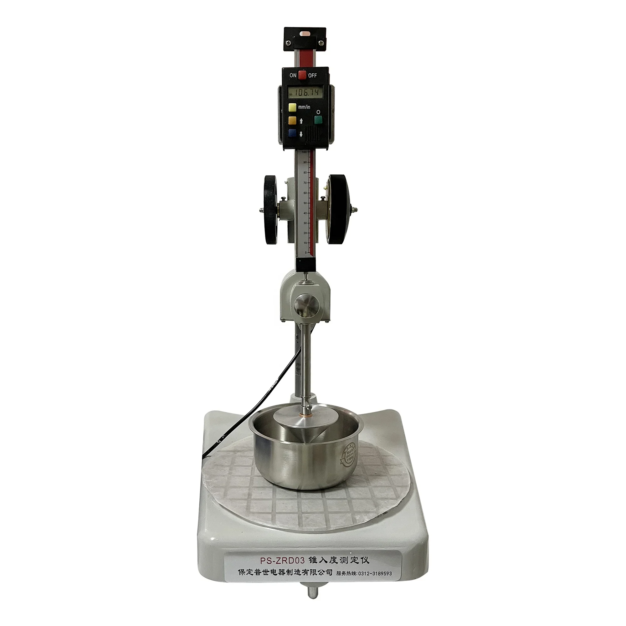 Fett Penetrometer Testgeräte Kegel Penetration Tester Astm D217