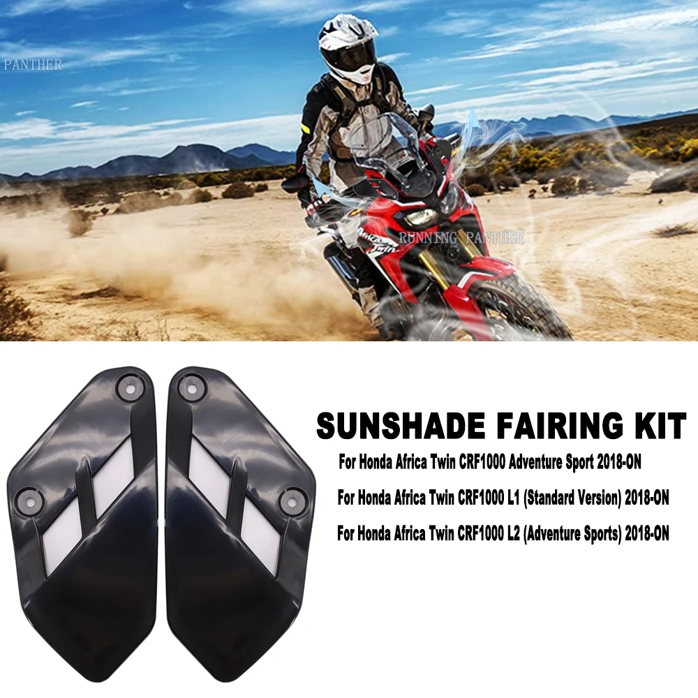 

New Motorcycle Visor Kit Side Windshield Upper Wind Deflector For Honda CRF 1000 L CRF1000L Africa Twin Adventure Sports 2018 -