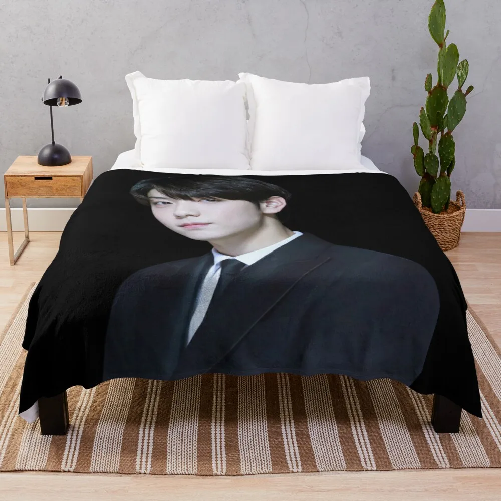 Choi Soobin - V3 Throw Blanket blankets and throws Moving Bed Fashionable Single Blankets