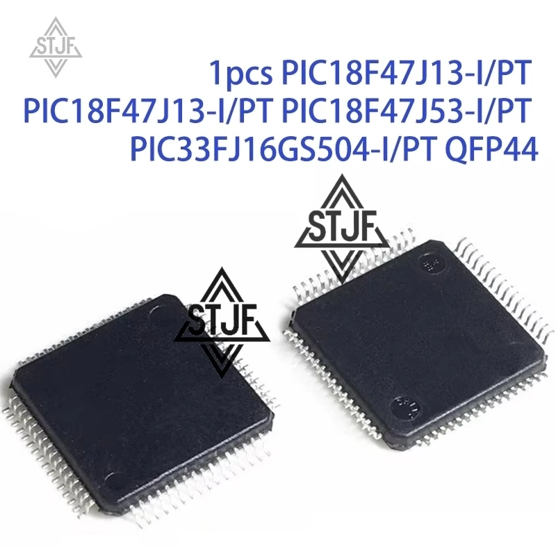 

1pcs PIC33FJ16GS504-I/PT PIC18F47J13 PIC18F47J13-I/PT PIC18F47J53-I/PT QFP44