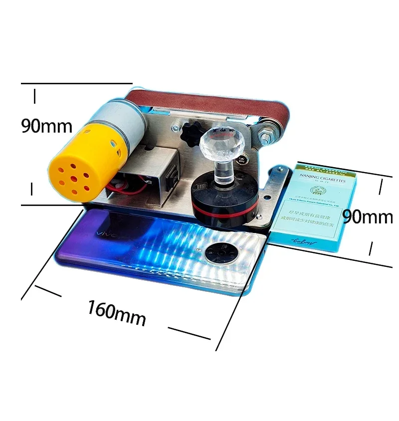 

1PC Electric Belt Sander DIY Polishing Grinding Machine Cutter Edges Sharpener Grinder With 10pc Belt