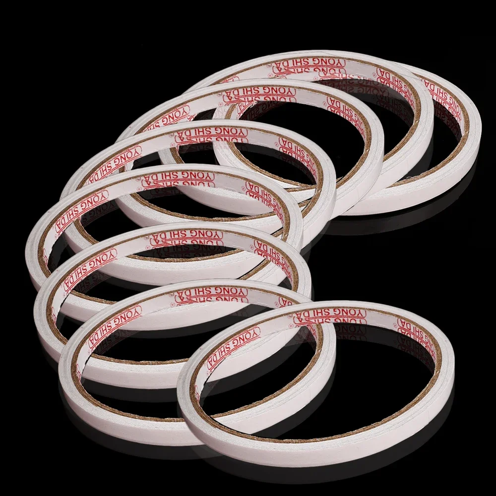 Fitas auto-adesivas dupla face fortes, suprimentos de papelaria para carro de escritório doméstico, fita ultra-fina, 8m, 15 pcs, 10 pcs, 5 pcs, 3 pcs, 1pc