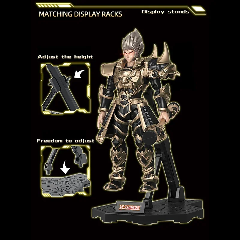 New Black Wukong Assembling Model 8in Action Figures Myth Game Peripheral Toys 13 Movable Joints DIY Wukong Model Toys Boy Gifts