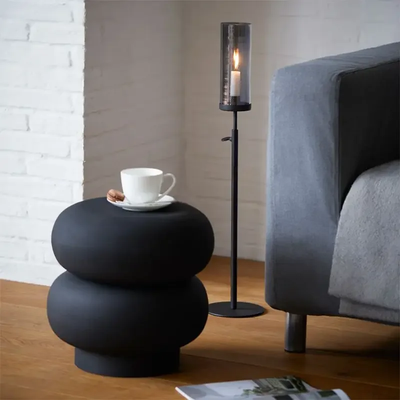 Lifting and lowering floor-to-ceiling candle holder ornament, high-end ambient candlelight aromatherapy candlelight
