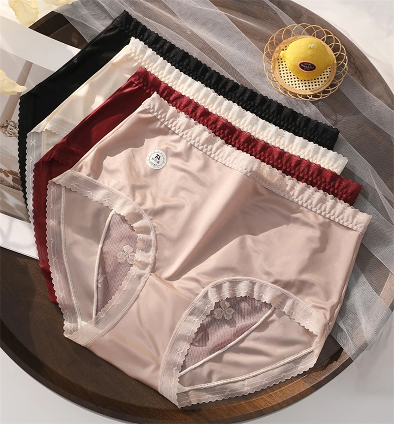 Ropa interior de mujer High quality lingeries sexy female lace lenceria satin plus size bragas mujer hollow out underwear women