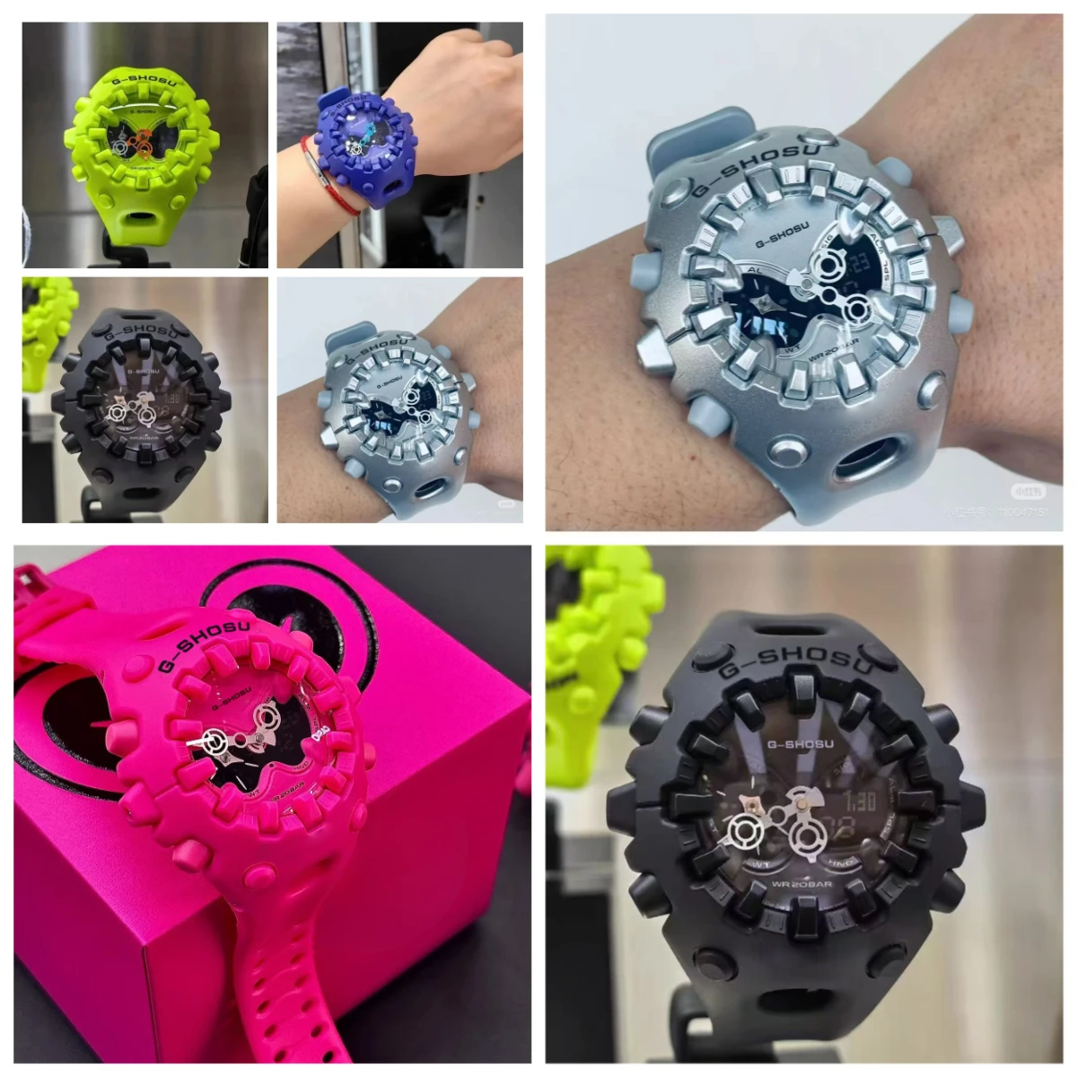 Магазин 9898, цифровые спортивные часы, унисекс, специальное издание, полнофункциональный светодиодный двойной дисплей, мировое время, большой циферблат G