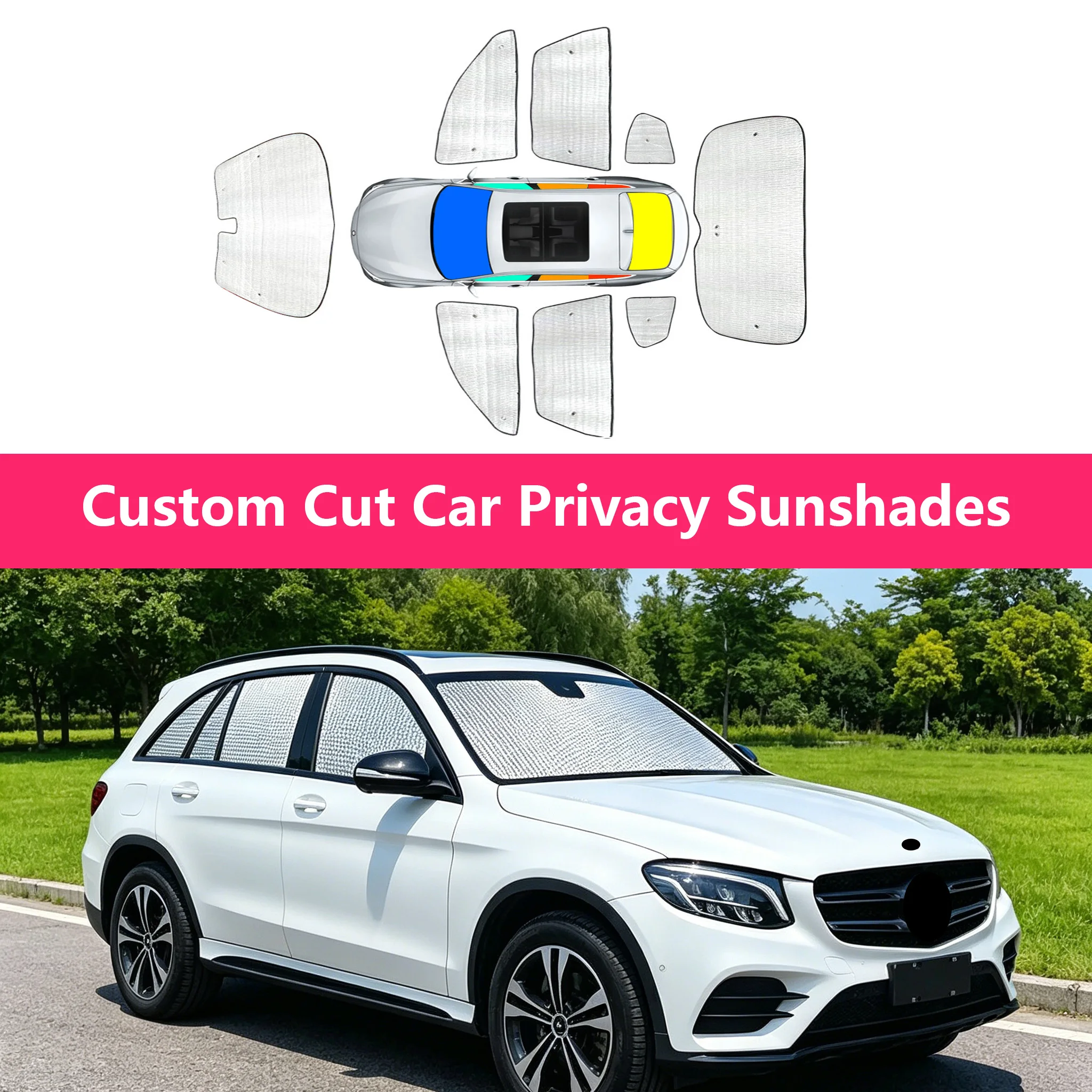 

Солнцезащитные шторки для автомобиля, защита от ультрафиолета, для Subaru Legacy 4 Dr Sedan 2005-2009, передние, задние и боковые окна