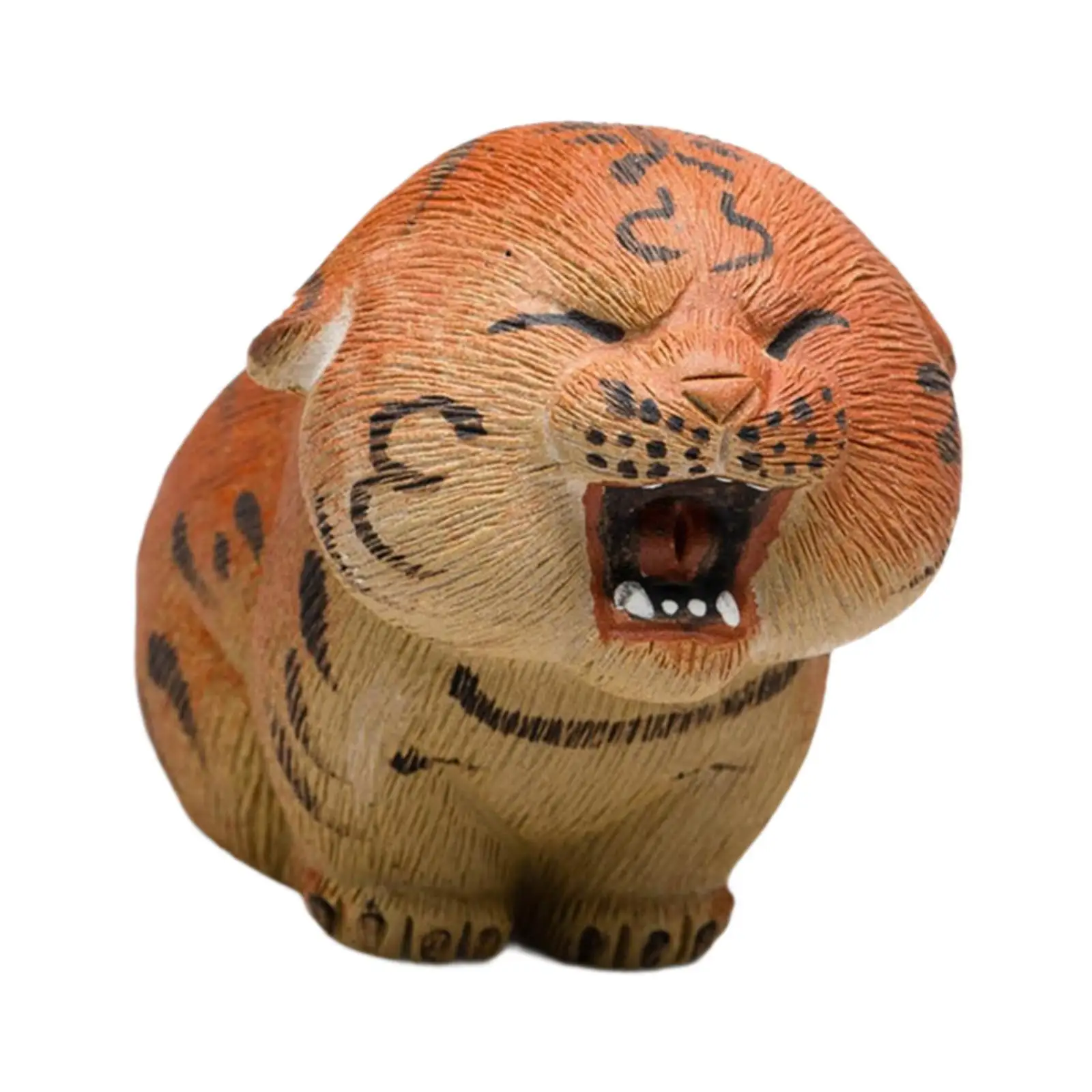 Tiger Statue Tiger Ornament Artware Compact Lovely Desk Decoration Animal