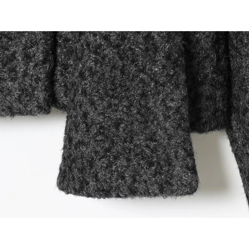 Women's Jackets Coats Autumn Winter Fashion Comes with a Scarf Long Sleeve Coats Vintage Female Outerwear Chic Tops