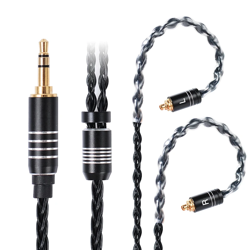 

Koceta for AKG N30 N40 N5005 Sennheiser IE200 IE300 IE600 IE900 Earphone Cable Silver Plated Copper Upgrade Wire