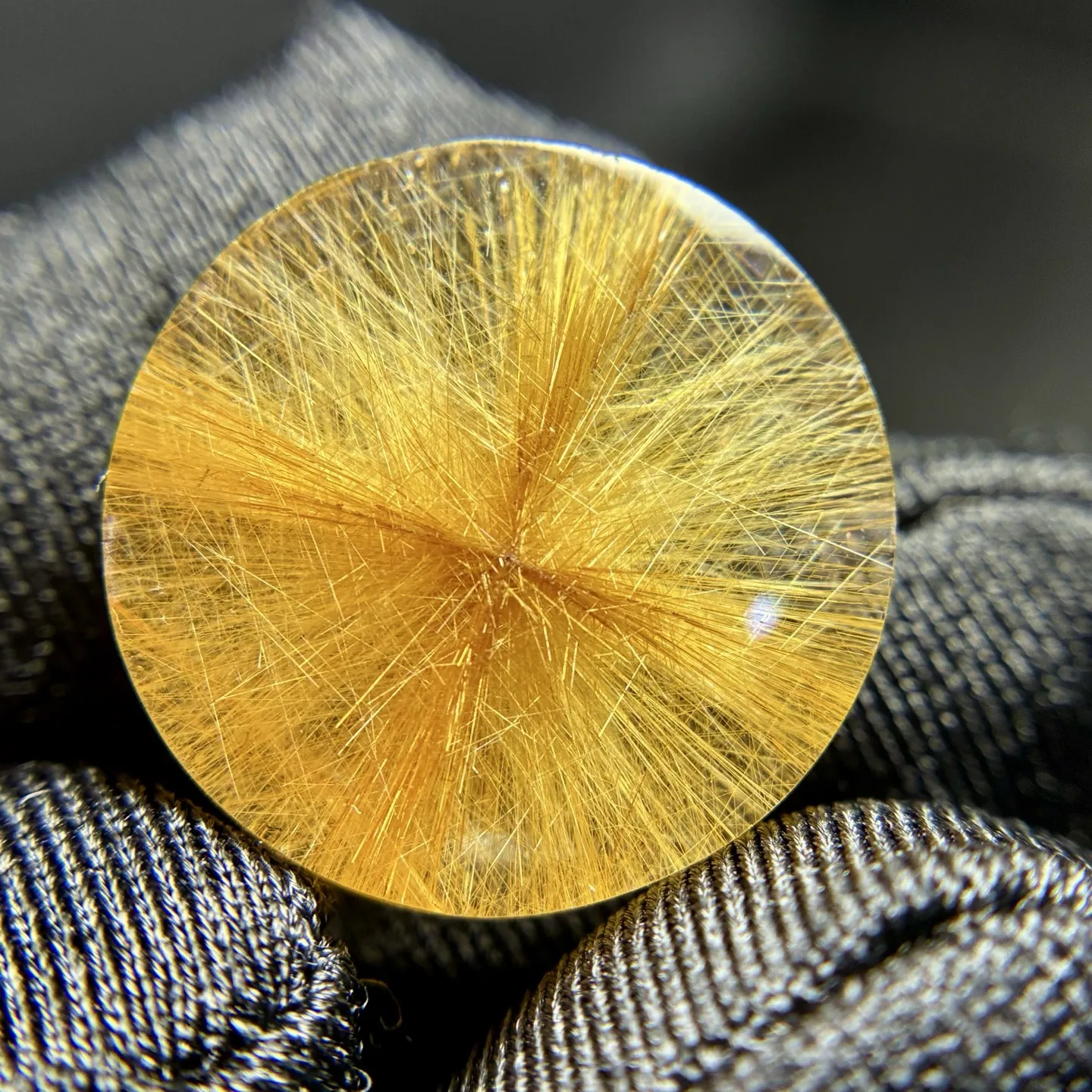 

Natural Gold Rutilated Quartz Pendant Jewelry Rectangle 18*5.5mm Round Men Women Brazil AAAAAAA