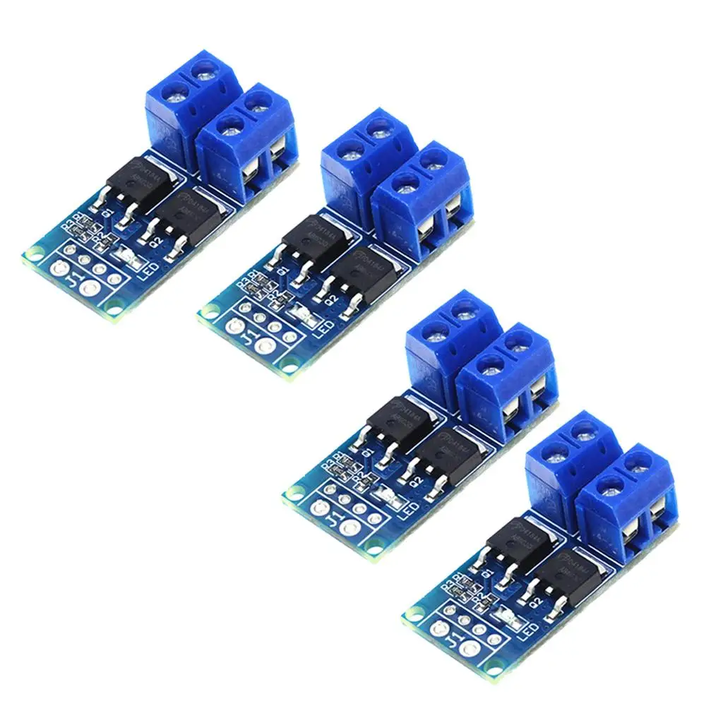 Dual MOS Transistor Driver Module PWM Controller High Current Trigger Switch for Reversible DC Motor and Pump