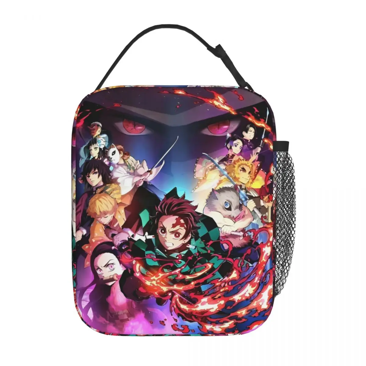 

Аниме Demons Slayers Манга Изолированные сумки для обеда Сумка-холодильник многоразовая Контейнер для еды, большой ланч-бокс, сумка для работы на открытом воздухе