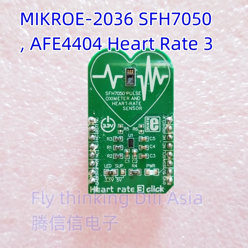 

Модуль MIKROE-2036 SFH7050, AFE4404 HEART RATE 3, CLICK