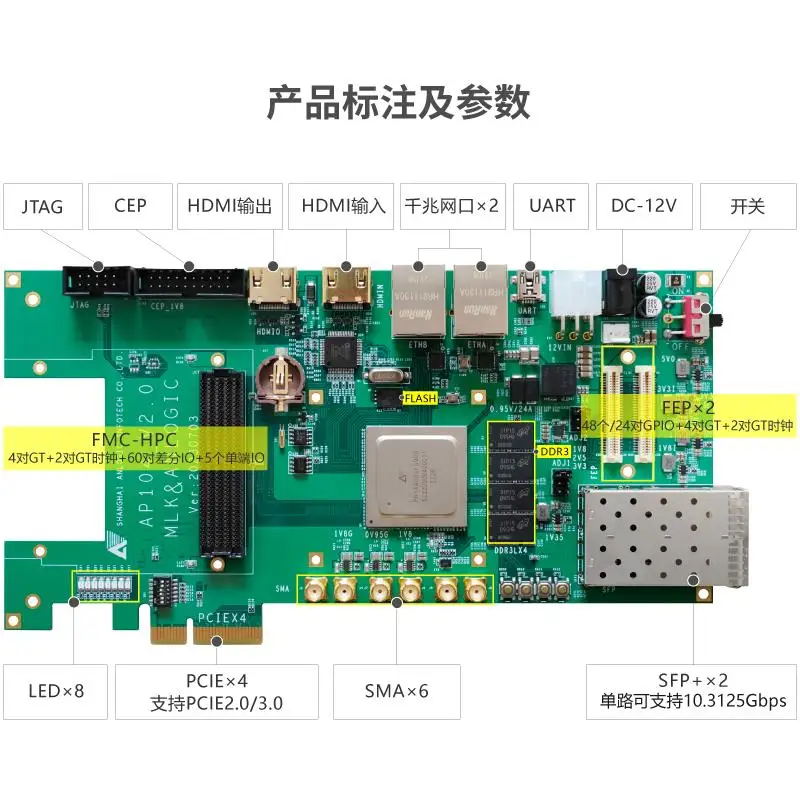 

M-LK-S203-AP104 Плата разработки An-Road FPGA AP104 Плата разработки FPGA