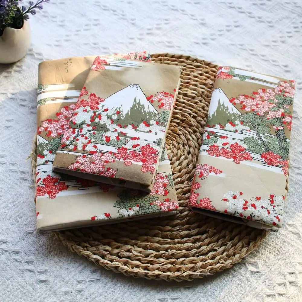 Fromthenon 1PC A5 A6 Wochen Sakura und Mount Tuch Buch Cover Planer Fall Abdeckung Schutzhülle Büro Schreibwaren
