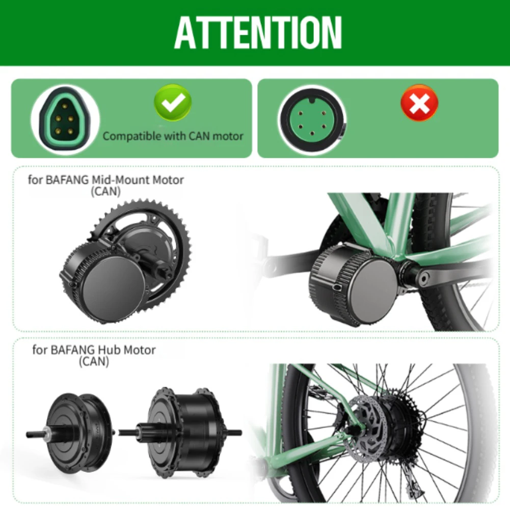 

Дисплей для электрического велосипеда VD03, светодиодный экран для двигателя BAFANG с фитингом для протокола CAN, руль 22 2 мм