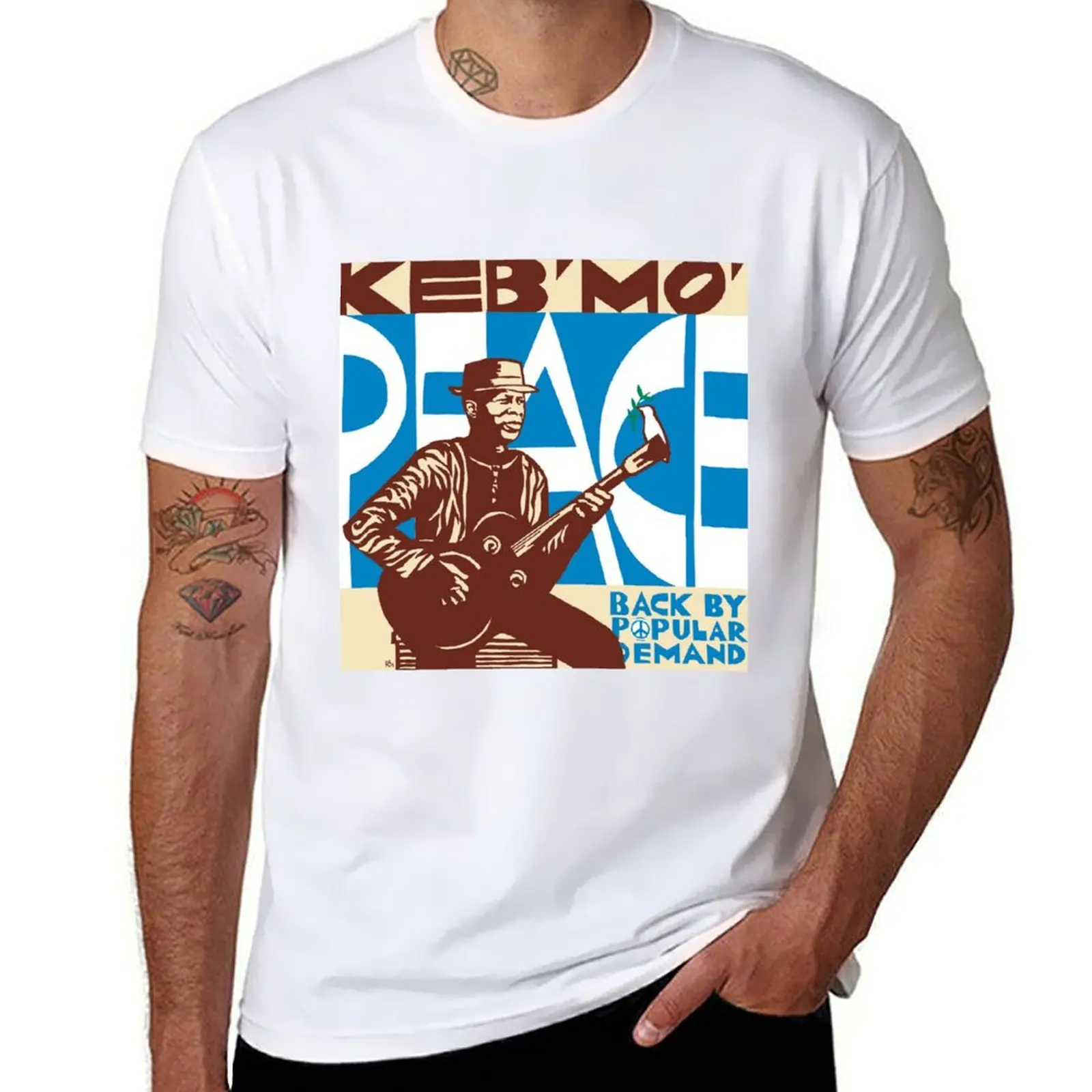 

Keb Mo peace back by popular demand T-Shirt t shirt man designer t shirts cotton 100% T-Shirt