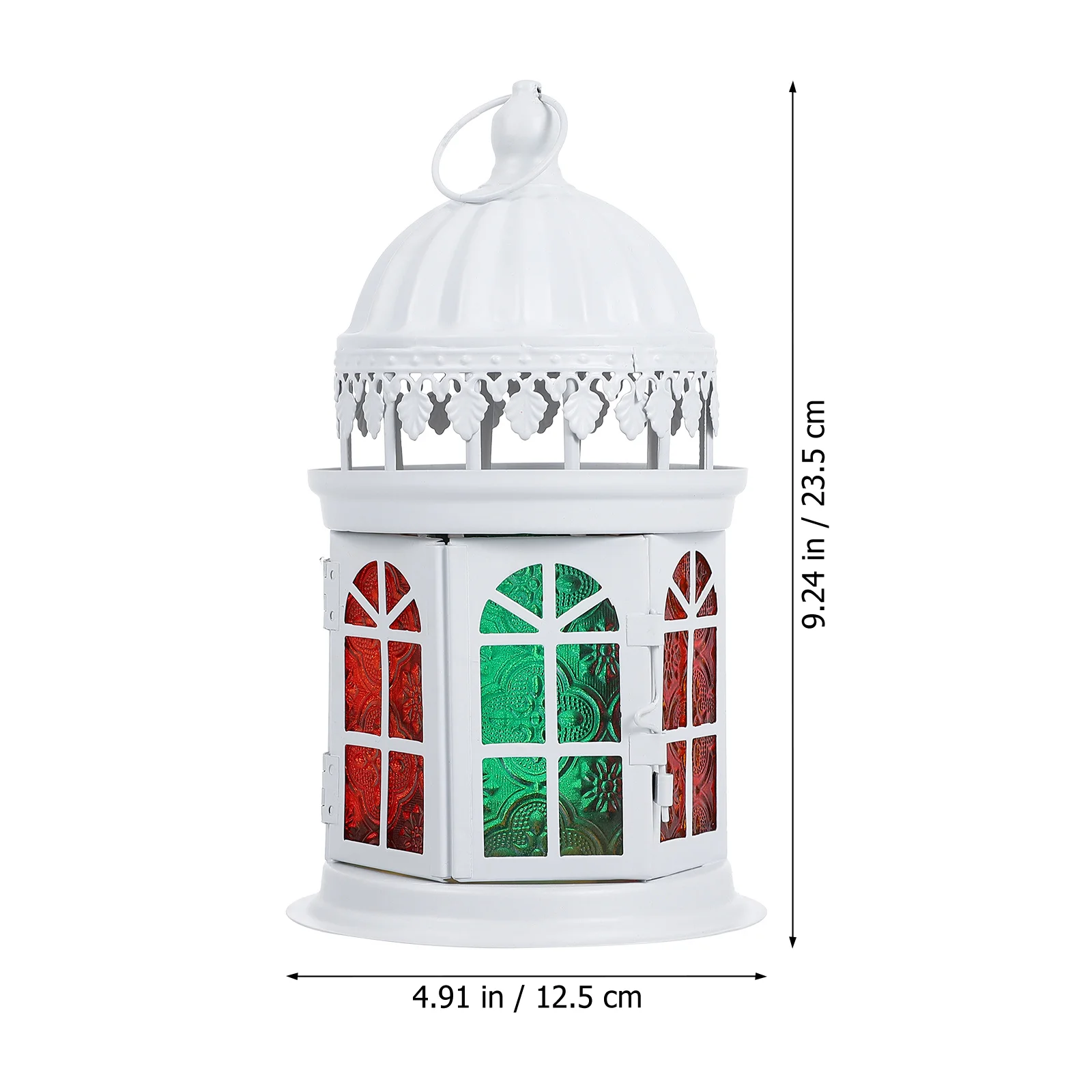 

Hanging Decoration Ornament Scene Layout Tealight Decorative Retro Lantern