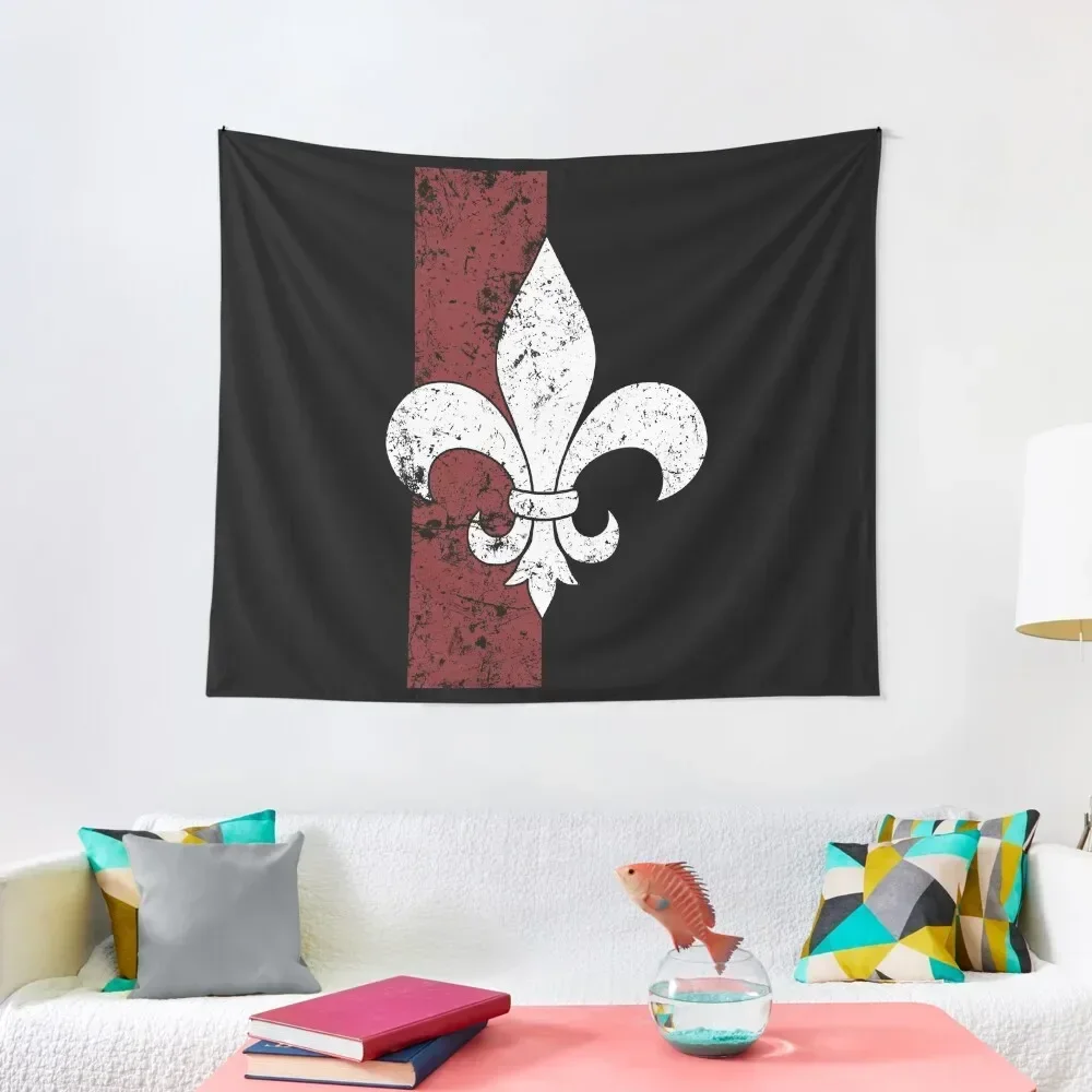

Fleur De Lis Tapestry Wall Decoration Items Aesthetic Room Decors Room Decoration Korean Style Decoration Aesthetic Tapestry