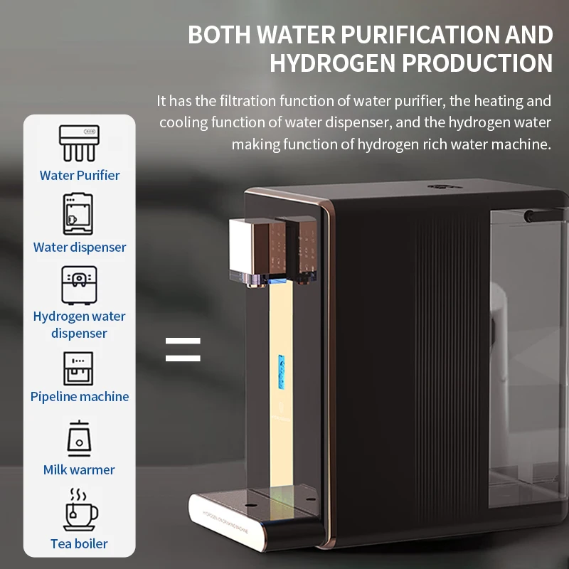 Hydrogen Water Dispenser 200GPD RO hydrogen generator Drinking Water Filter Purifier With Reverse Osmosis Purification System