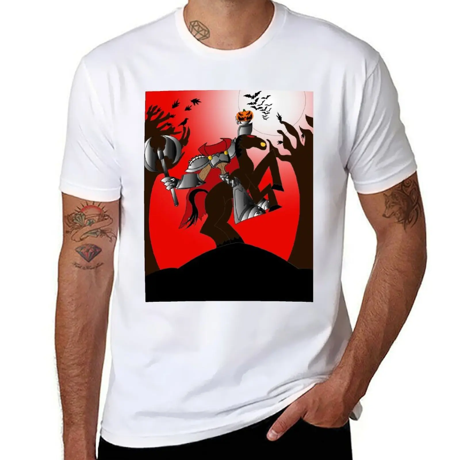 

The Headless Horseman Rides Again T-Shirt anime tshirt t shirts for man cotton funny T-Shirt