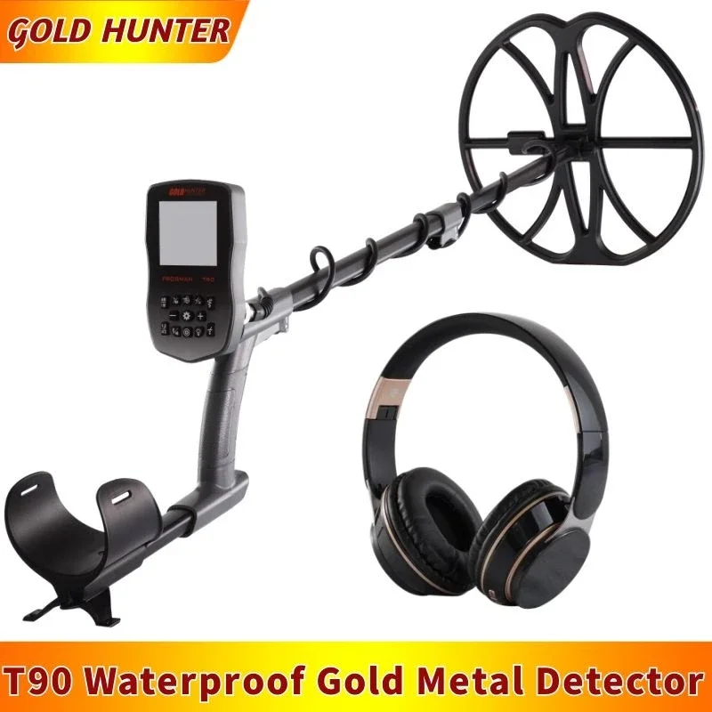 Gold Hunter T90 Underground Gold Metal Detector Wodoodporny pinpointer z szybkimi słuchawkami Bluetooth