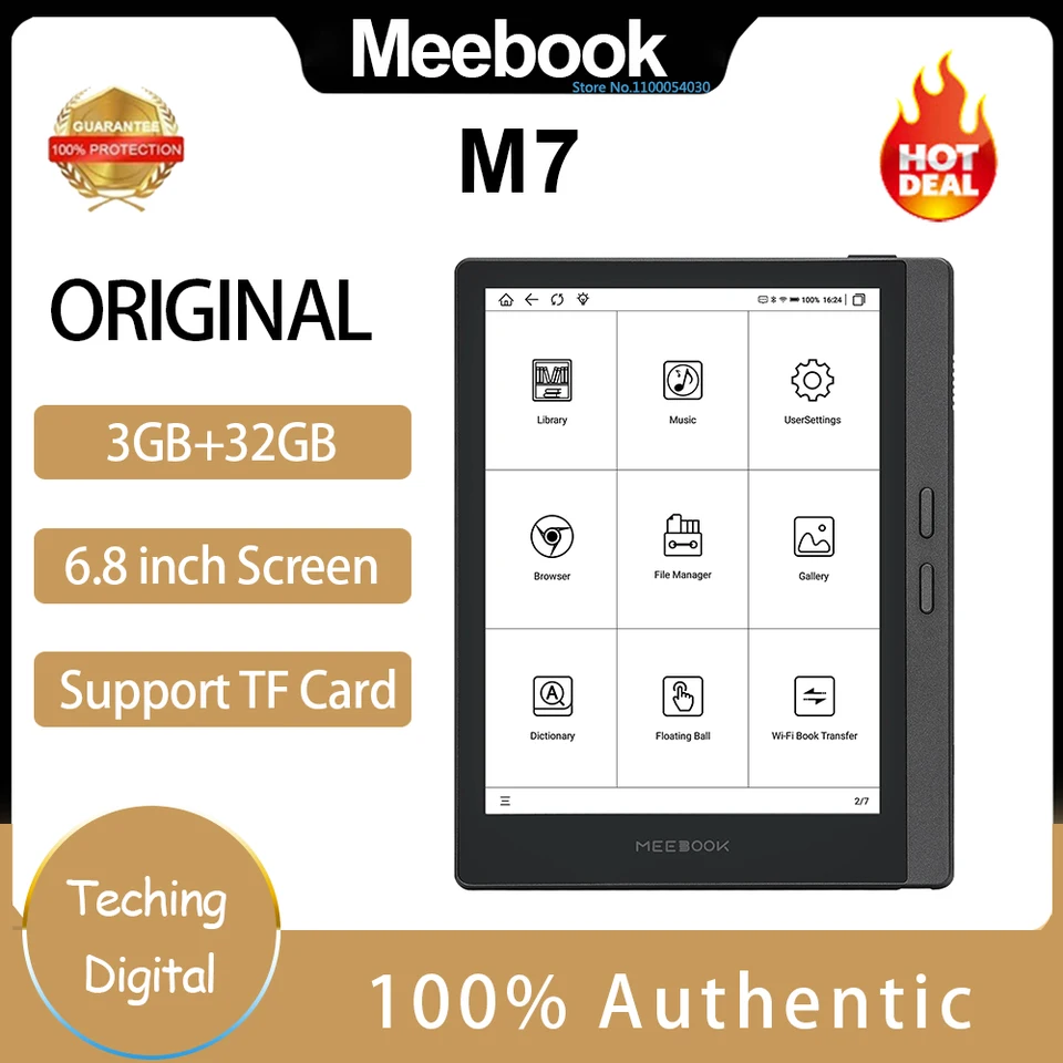 MEEBOOK M7 電子書籍リーダー 本体 Amazon.co.jp: 2023 MEEBOOK M7, 6.8インチ e-ink電子書籍リーダー+
