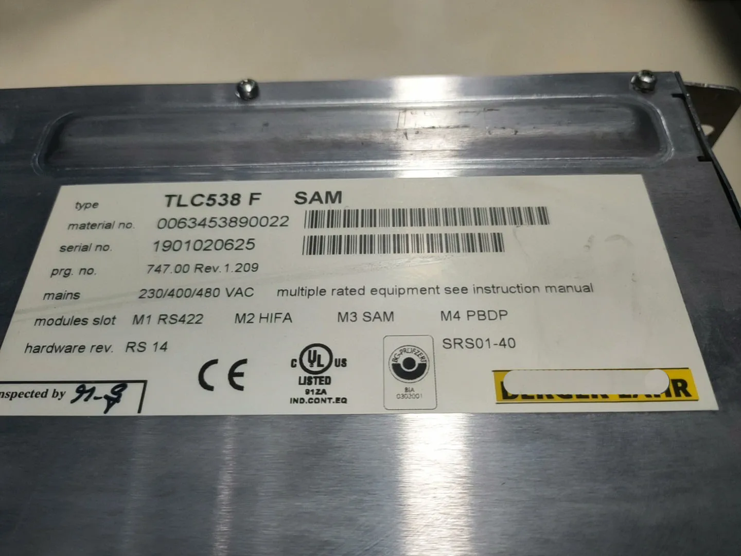 TLC538F Driver for BERGER LAHR TLC538 F