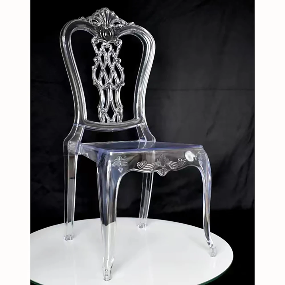 ML-R12 High quality modern cheap transparent resin plastic chair throne chair for wedding