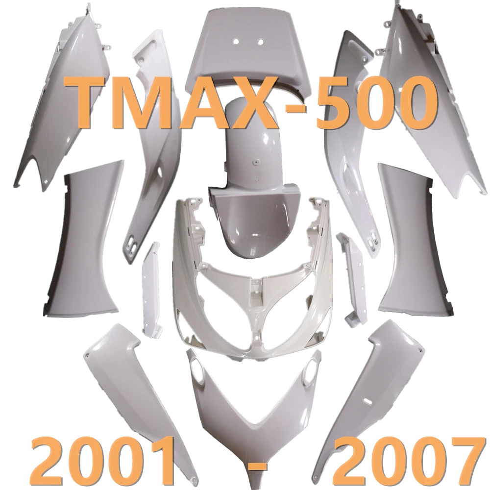 

For Yamaha TMAX 500 2001-2003 2004 2005 2006 2007 Bodywork Fairing Injection Molding ABS Unpainted Components Cowl Body