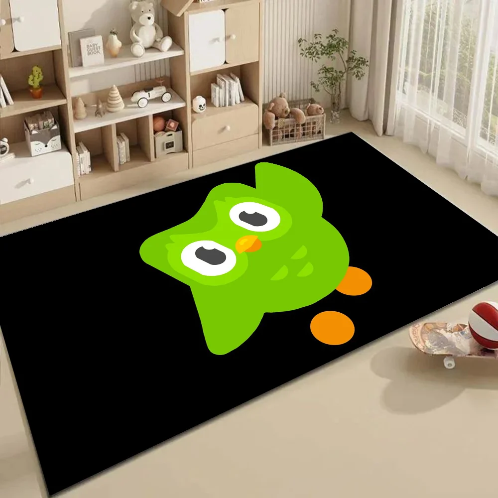 1pc Duolingo Owl Duo 2 Bathroom Absorbent Mats Anti-Slip Mats Home Decor Supplies Carpets Home Kitchen Floor Mats