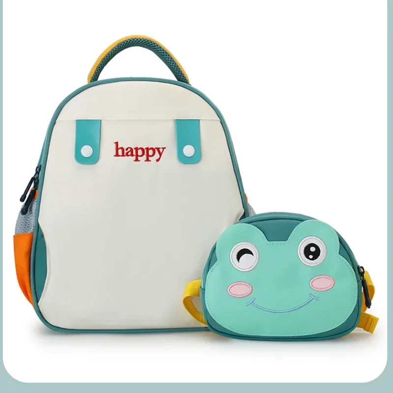 Cartoon Lightweight Kindergarten Bookbags Toddler Animal Schoolbag Lunch Backpack for Kids Boys Girls Travel Bag Two Piece Set