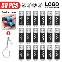 50 Pcs Lot USB 2.0 Flash Drive Pendrive 1GB 2GB 4GB Pen Drive 8GB 16GB Memory Stick 32GB 50Pcs USB Stick 64GB Flash