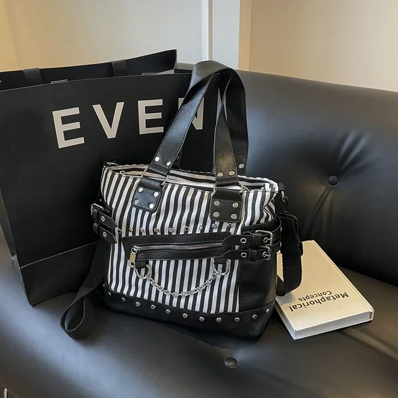 lona-listrada-pu-sacos-de-ombro-correntes-rebite-grande-capacidade-design-exclusivo-sacos-crossbody-femininos-2024-casual-tote-super-legal