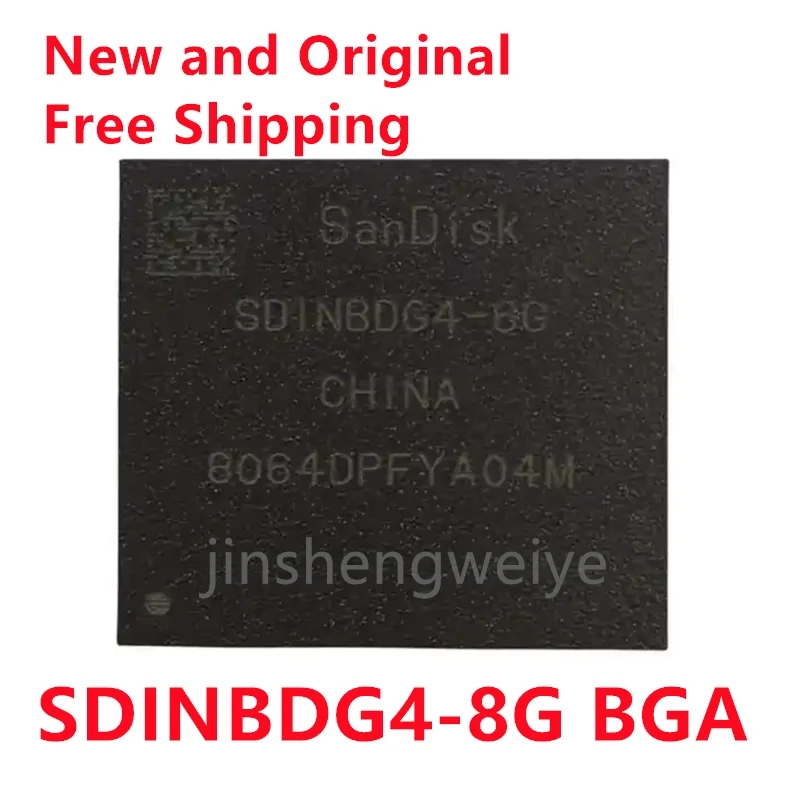 3PC Free Shipping SDINBDG4-8G Package BGA153 eMMC Interface Memory Chip 8Gbit Memory Integrated ICs