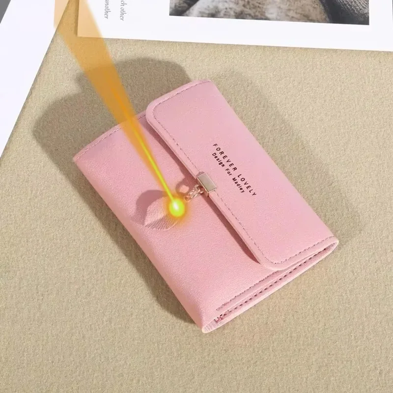 

Пользовательский логотип, имя, текст, модный тройной клатч, кошелек для монет, минималистичный держатель для кредитных карт, индивидуальный подарок для женщин, повседневный кошелек