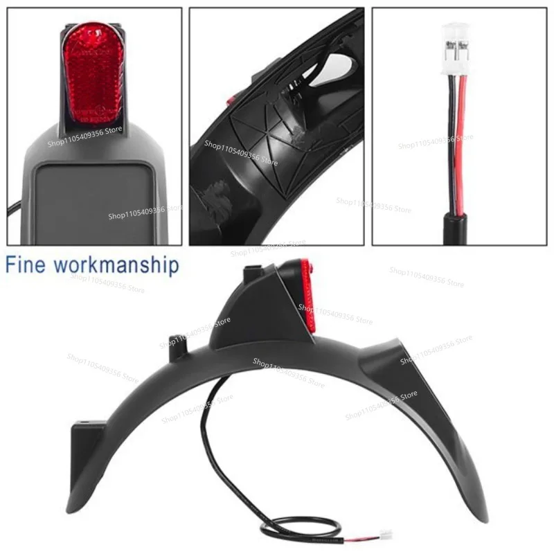 For 48V 4 Lites (2nd Gen) Electric Scooter Rear Fender Assembly with Tail Light