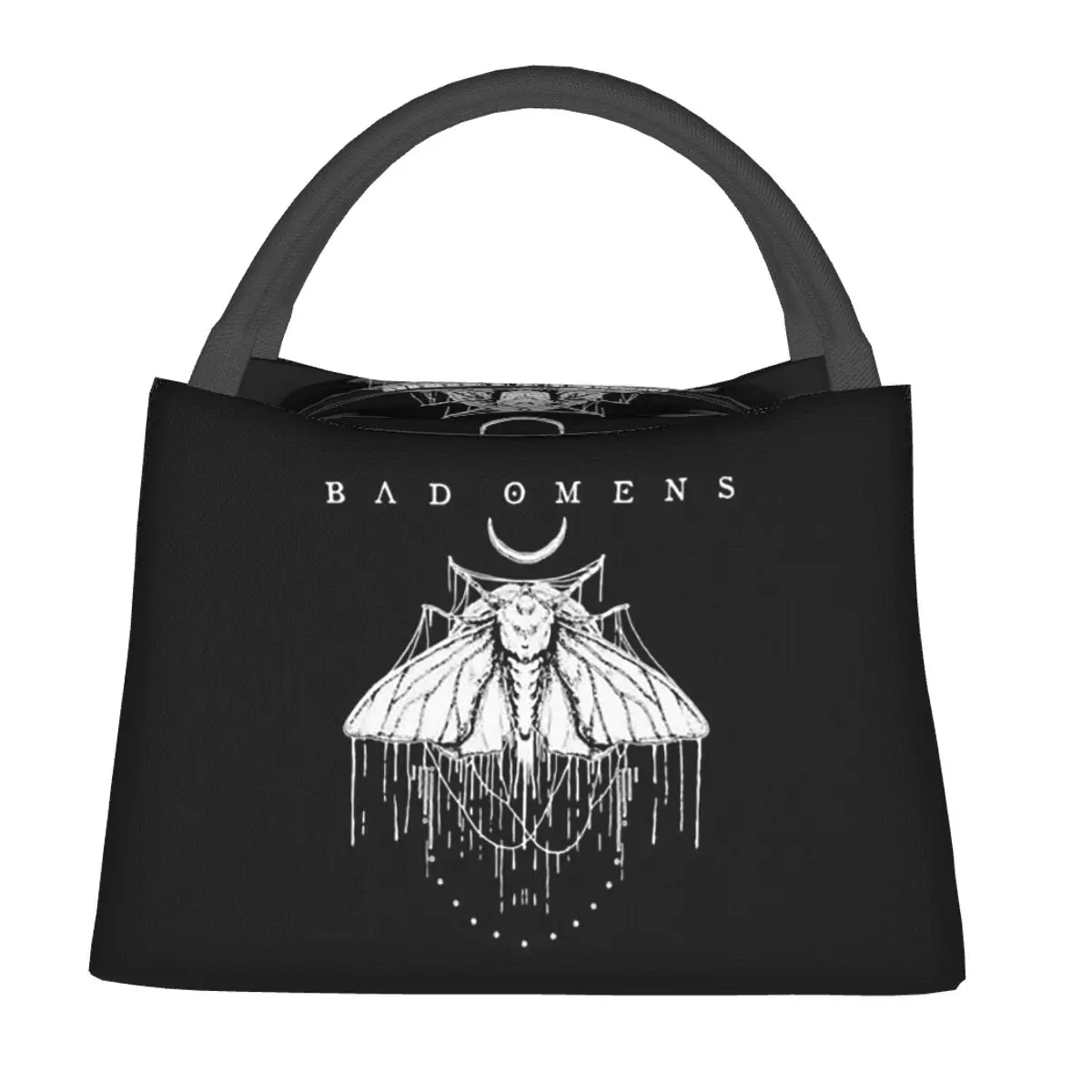 Bad Omens Noah Flannel Rock Music Insulated Lunch Bag for Women Children Portable Food Boxes Thermal Lunch Box Tote