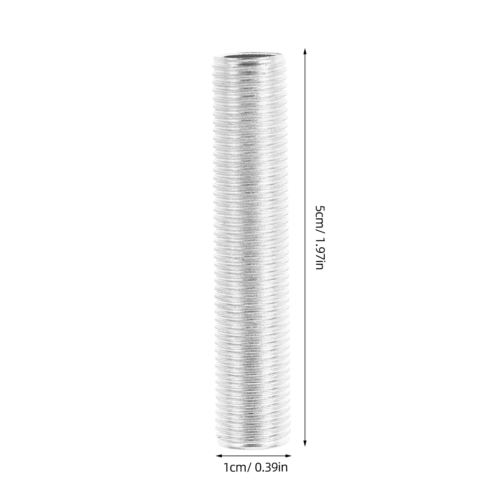20 قطعة M10x5 الموضوع جوفاء مصباح الأنابيب الحلمة الحديد المجلفن لمصباح إصلاح الأنابيب موصل الثريات الشمعدانات الإضاءة #6