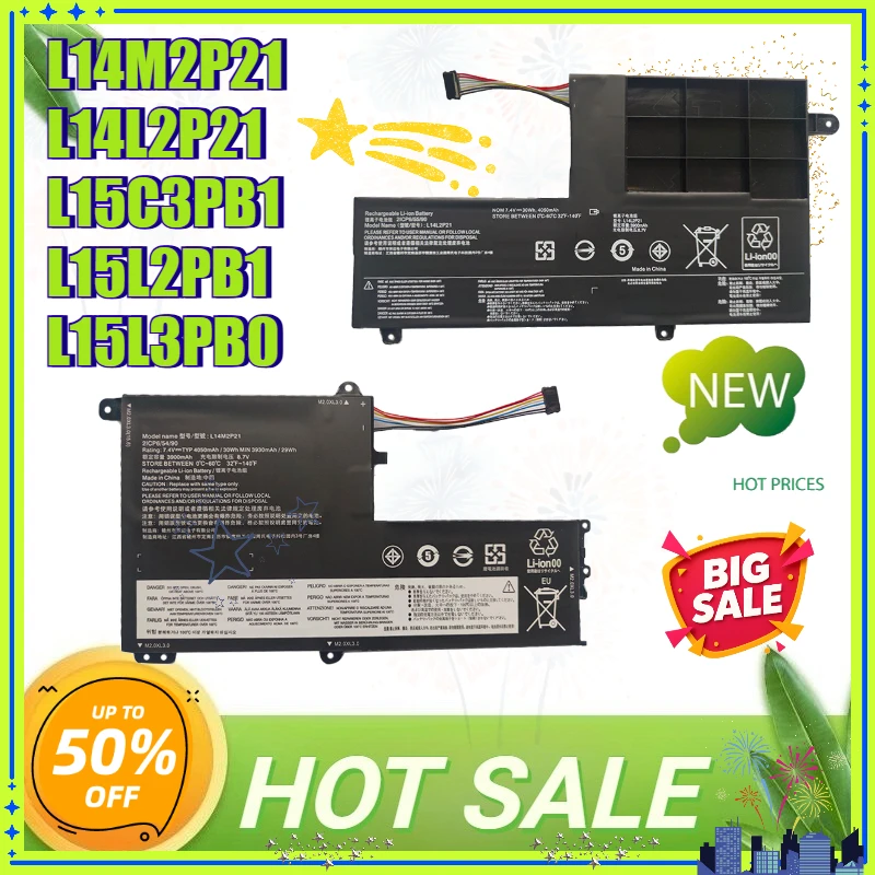 L14M2P21 Battery for Lenovo IdeaPad 320S-15IKB 520S-14IKB 510S-14ISK 720-15IKB S41-70 500-15ISK M51-80 330S-15AR S41-70 L14L2P21