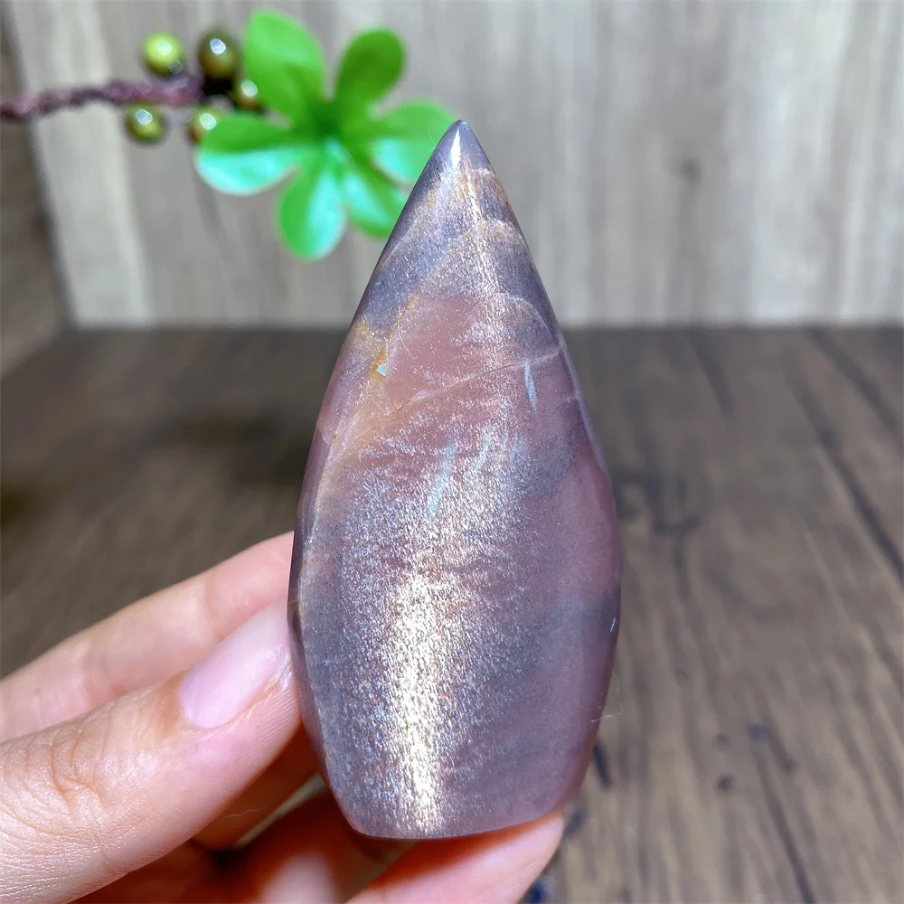

Natural Crystals Black Moonstone Gem Sunstone Free Form Towers Flashy Healing Mineral Energy Home Decorations Reiki Gifts