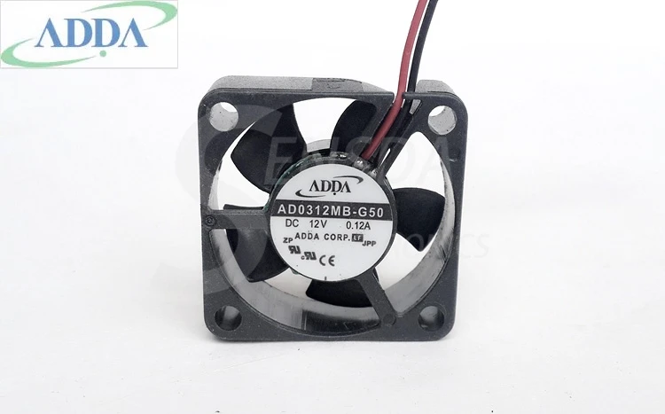 

FOR ADDA AD0312MB-G50 DC 12V 0.12A Server Square axial case cooling Fans 30x30x10mm 3cm 30mm 2-wire cooler