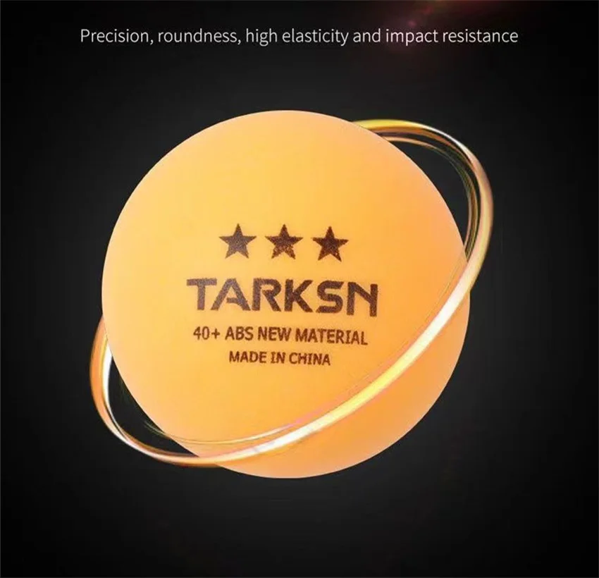 2023 TARKSN High Quality Table Tennis Balls ABS New Material 40+ Resistant Ping Pong Balls Wholesale Bulk Price