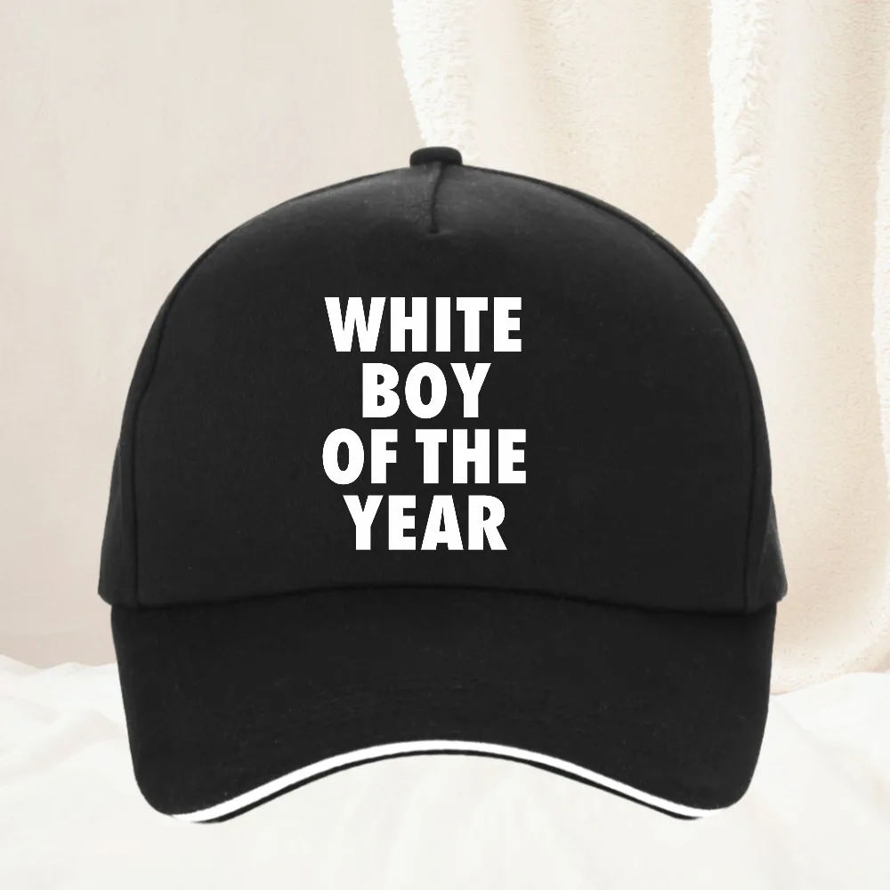 

WHITE BOY OF THE YEAR hat cool Summer Hip-hop Hats Spring Autumn Outdoor Adjustable Casual Baseball Caps Sunscreen Hat